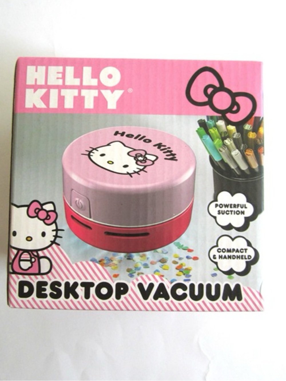 Hello Kitty Desktop Vacuum Pink Sanrio Handheld Mini Desk Cleaner